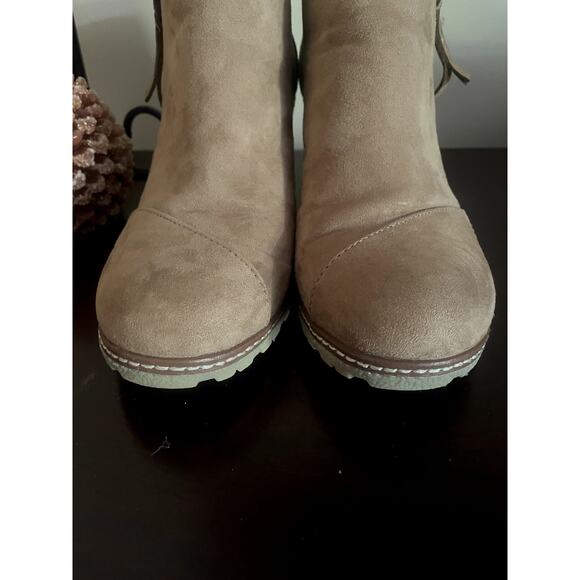 Toms Womens Avery Wedge Bootie Sz 8.5 - Picture 2 of 8